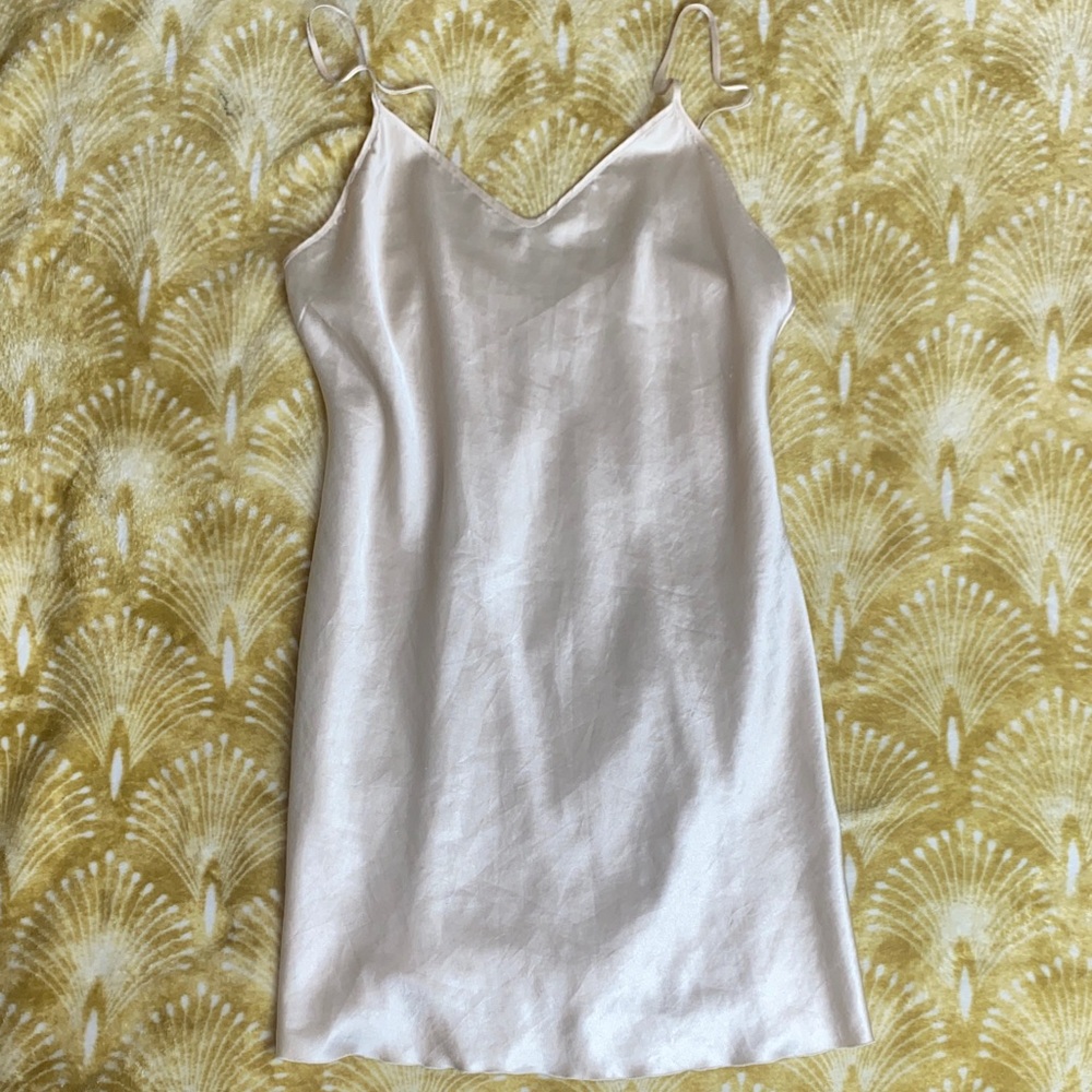 🚨SOLD🚨 VTG ANDRA Blush pink Slip Dress
